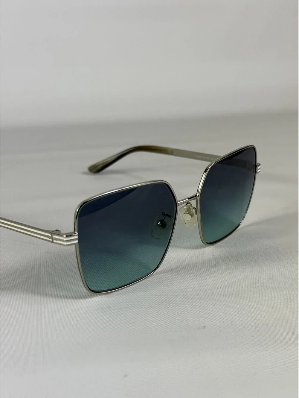 Tory Burch Women's Sunglasses TY6087 33114S Shiny Silver 55mm Square Metal